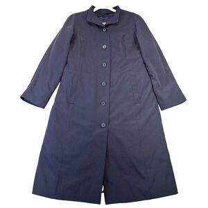STAN HERMAN FOR US AIRWAYS Twin Hill Women's Navy Blue Coat 2R Removable Liner